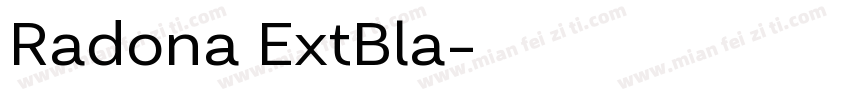 Radona ExtBla字体转换